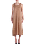 Max Mara Vestito Longuette Douglas Donna 2516221018600 Cammello - Beige