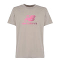 New Balance T-shirt Uomo MT51503 Arid Stone - Grigio