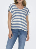 Only T-shirt Lira Donna 15252103 Infinity Cloud Dancer - Celeste