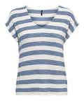 Only T-shirt Lira Donna 15252103 Infinity Cloud Dancer - Celeste