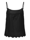 Only Top Emb Singlet Donna 15313172 Black - Nero