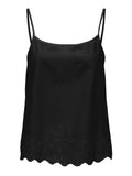 Only Top Emb Singlet Donna 15313172 Black - Nero