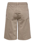Only Shorts Jeans Shorts Silla Long Donna 15340716 Taupe Gray Washed - Grigio