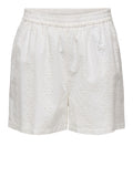 Only Shorts Kelly Emb Donna 15341393 Cloud Dancer - Bianco