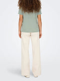 Only T-shirt Zola Donna 15343092 Aqua Gray Silver Charm - Verde