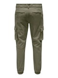 Only e Sons Pantalone Cargo Uomo 22016687 Deep Lichen Green - Verde