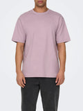 Only e Sons T-shirt Uomo 22022532 Nirvana - Viola