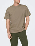 Only e Sons T-shirt Uomo 22022532 Desert Taupe - Beige