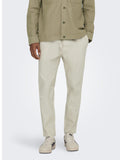 Only e Sons Pantalone Chino Uomo 22024966 Silver Lining - Avorio