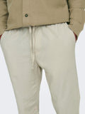 Only e Sons Pantalone Chino Uomo 22024966 Silver Lining - Avorio