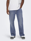 Only e Sons Jeans Wide Uomo 22026781 - Denim