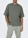 Only e Sons T-shirt Uomo 22027787 Castor Gray - Grigio