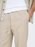 Only e Sons Pantalone Chino Uomo 22028267 Silver Lining - Avorio
