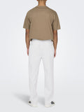 Only e Sons Pantalone Chino Uomo 22028267 Bright White - Bianco