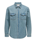 Only e Sons Camicia Jeans Uomo 22031873 - Denim