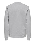 Only e Sons Felpa Uomo 22031914 Light Grey Melange - Grigio