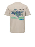 Only e Sons T-shirt Uomo 22034221 Silver Lining Van Gogh Blue fl - Avorio