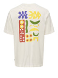 Only e Sons T-shirt Uomo 22034451 Cloud Dancer Abstract Cloud - Avorio