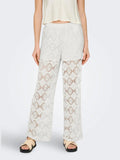 Only JdY Pantalone Straight Eva Donna 15325305 Cloud Dancer - Bianco