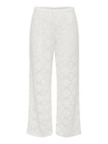 Only JdY Pantalone Straight Eva Donna 15325305 Cloud Dancer - Bianco