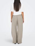 Only JdY Pantalone Palazzo Nina Donna 15343235 Chateau Gray Melange - Avorio