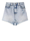 Patrizia Pepe Shorts Jeans Donna 2P1692D070 Azure Wash - Denim