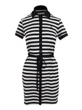 Patrizia Pepe Vestito Mini Donna 8A1466K128A White/black Lurex - Nero