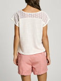 Pepe Jeans T-shirt Vernetta Donna PL506061 - Bianco