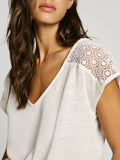 Pepe Jeans T-shirt Vernetta Donna PL506061 - Bianco