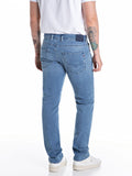 Replay Jeans Slim Super Soft Indigo Stretch Uomo MA972.000.879 896 Medium Blue - Denim