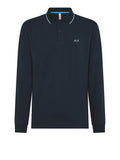 Sun68 Polo Small Stripes Uomo A35111 - Blu