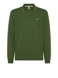 Sun68 Polo Small Stripes Uomo A35111 - Verde