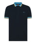 sun68 polo collar multistripes uomo a35117 blu 9300578