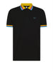 sun68 polo collar multistripes uomo a35117 nero 2920865
