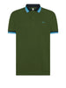 sun68 polo collar multistripes uomo a35117 verde 7936592