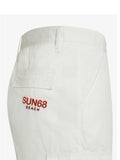 Sun68 Bermuda Casual Military Beach Uomo B35111 - Bianco