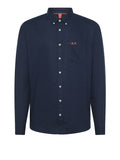 Sun68 Camicia Casual Linen Uomo S35120 - Blu