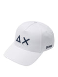 Sun68 Berretto con Visiera Logo Uomo X35113 - Bianco