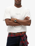 Superdry T-shirt Uomo M1012121A Optic - Bianco