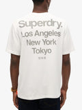 Superdry T-shirt Uomo M1012121A Optic - Bianco