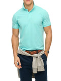 Superdry Polo Uomo M1110438A Aqua Sky Turquoise - Turchese