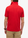 Superdry Polo Uomo M1110438A Risk Red - Rosso