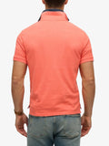 Superdry Polo Uomo M1110439A Hot Coral - Rosso