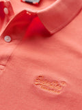 Superdry Polo Uomo M1110439A Hot Coral - Rosso