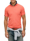 Superdry Polo Uomo M1110439A Hot Coral - Rosso