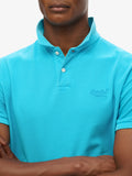 Superdry Polo Vint Destroy Uomo M1110439A Blue Lagoon - Celeste