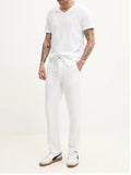 Superdry Pantalone Chino Uomo M7011318A Optic - Bianco