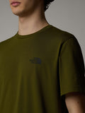 The North Face T-shirt Simple Dome Uomo NF0A87NG Forest Olive - Verde