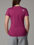 The North Face T-shirt Ss Sd Slim Donna NF0A87NH Cyber Berry - Fuxia