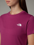 The North Face T-shirt Ss Sd Slim Donna NF0A87NH Cyber Berry - Fuxia
